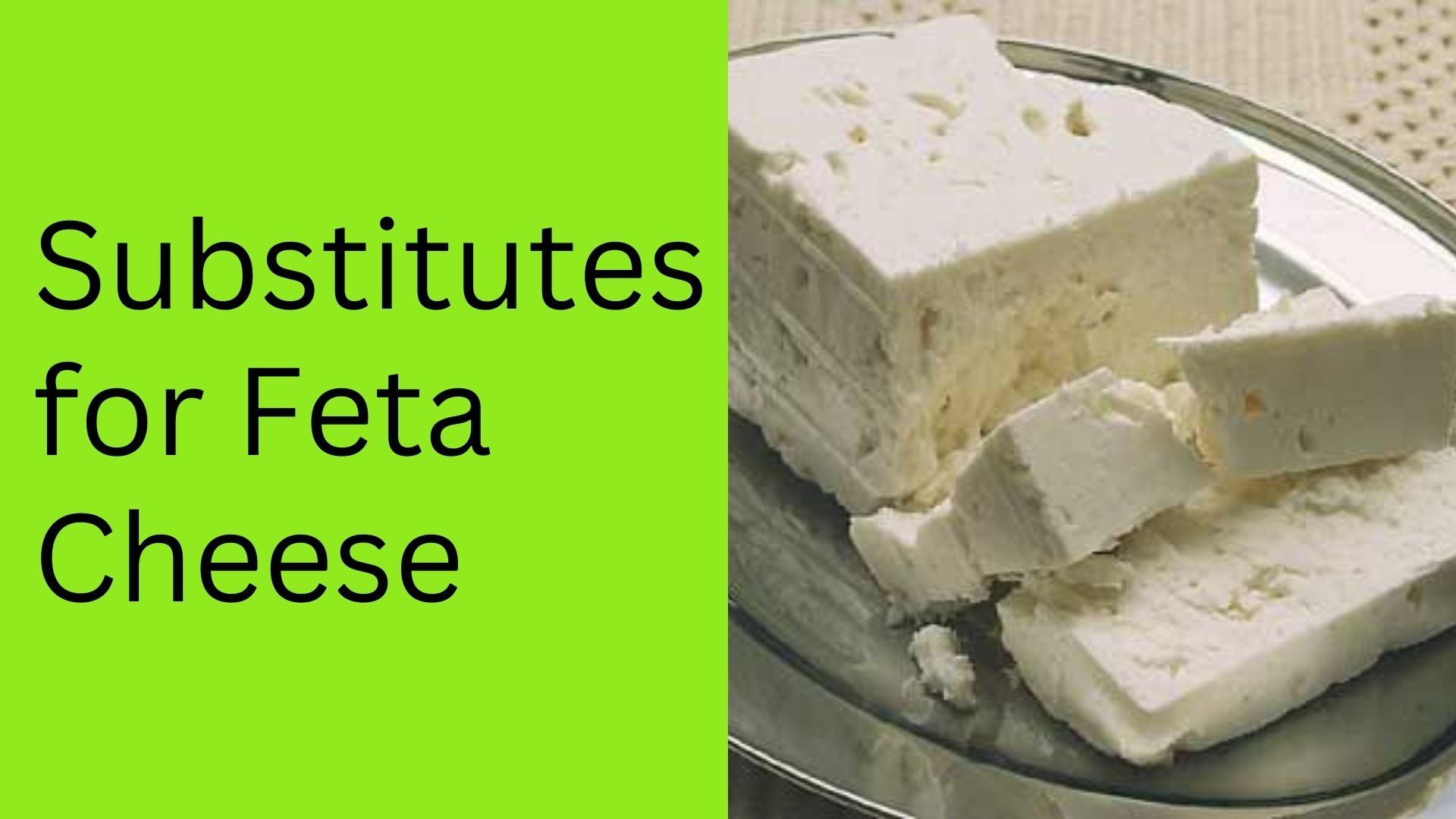 Substitutes for Feta Cheese