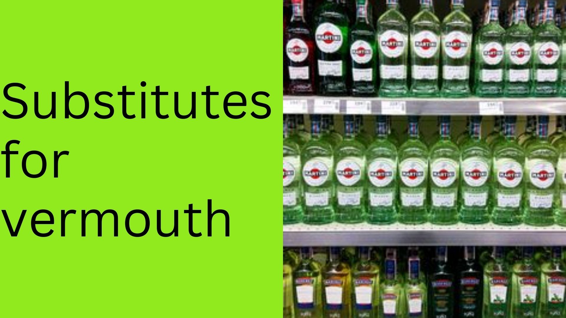Substitutes for vermouth